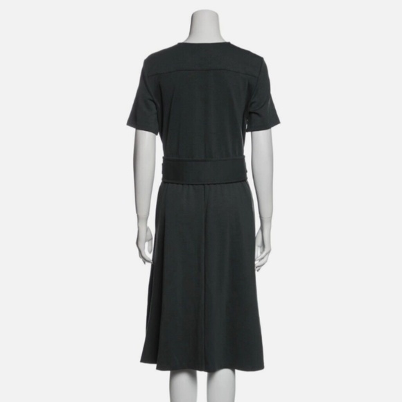 ★JIL SANDER A-Line Wool Dress Green EU36★ - Picture 2 of 9
